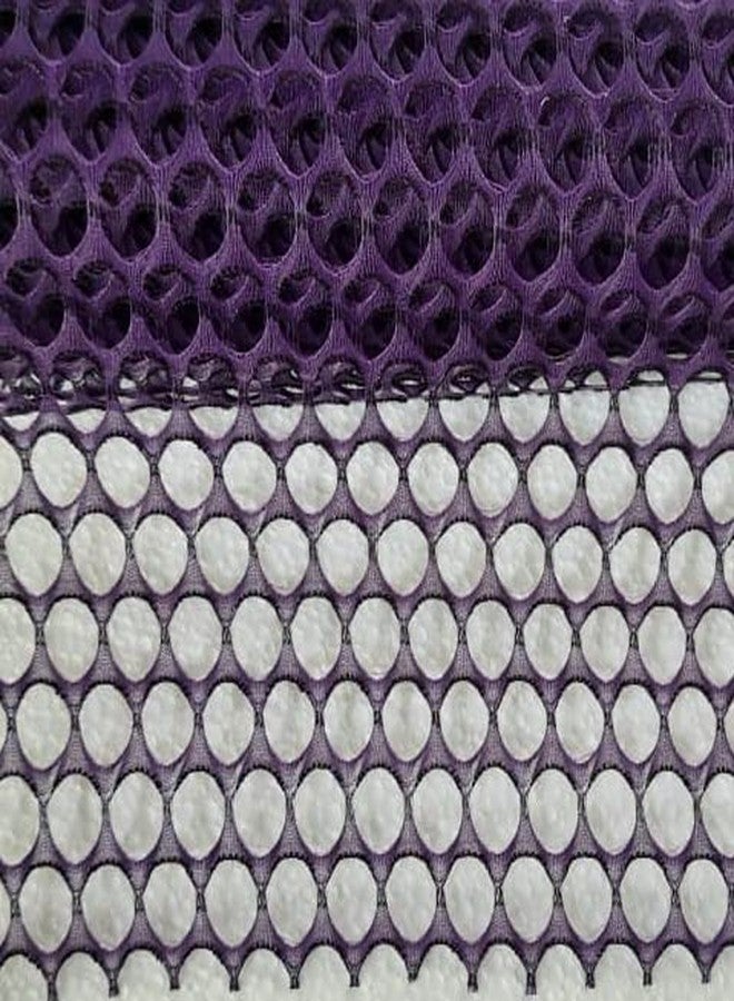 Oasis Purple Double Checker Mesh Roll | Multipurpose Wrapping Paper for Flower Bouquets, Gift Packing, Hampers, Wedding, Festival, Arts & Crafts, DIY & Event Décor - 9 Meter Long - Image 3